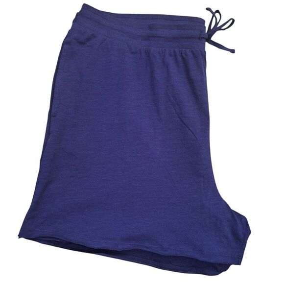 Serra Women's Blue Loungewear 2 Set Shorts Short Sleeve Top Comfort Home Sz XL - Picture 3 of 7